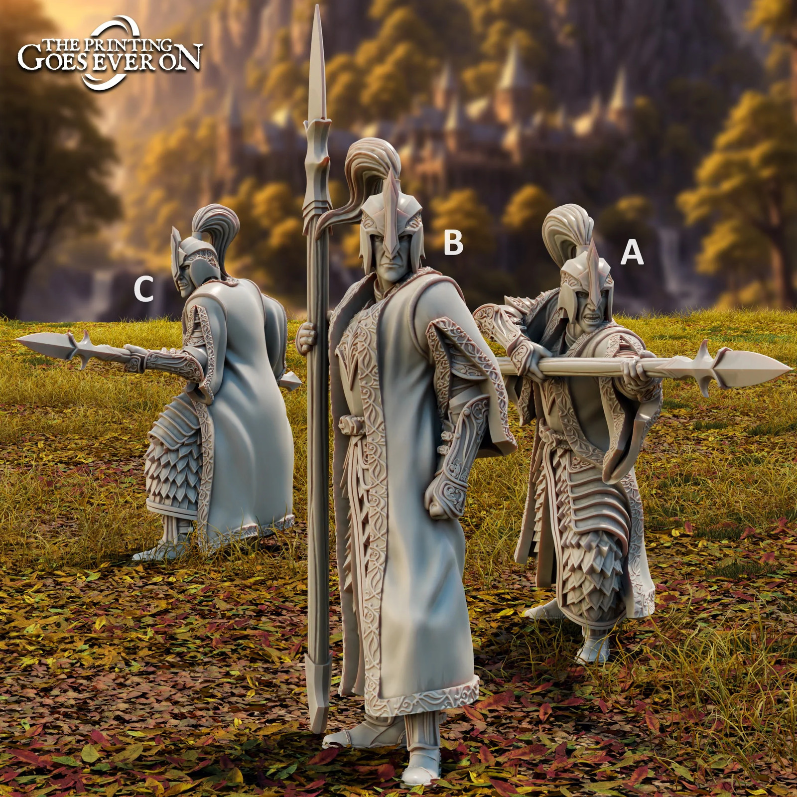 Brightwood Queen's Guard (Set of 3) - 28-32mm - Resin Tabletop Miniatures