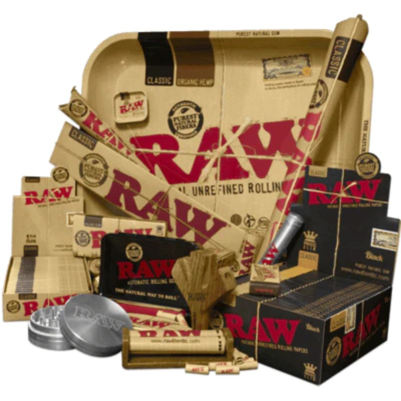 12x Raw Roller 2-Way Adjustable Rolling Machine Smoking Accessory Bundle 70mm