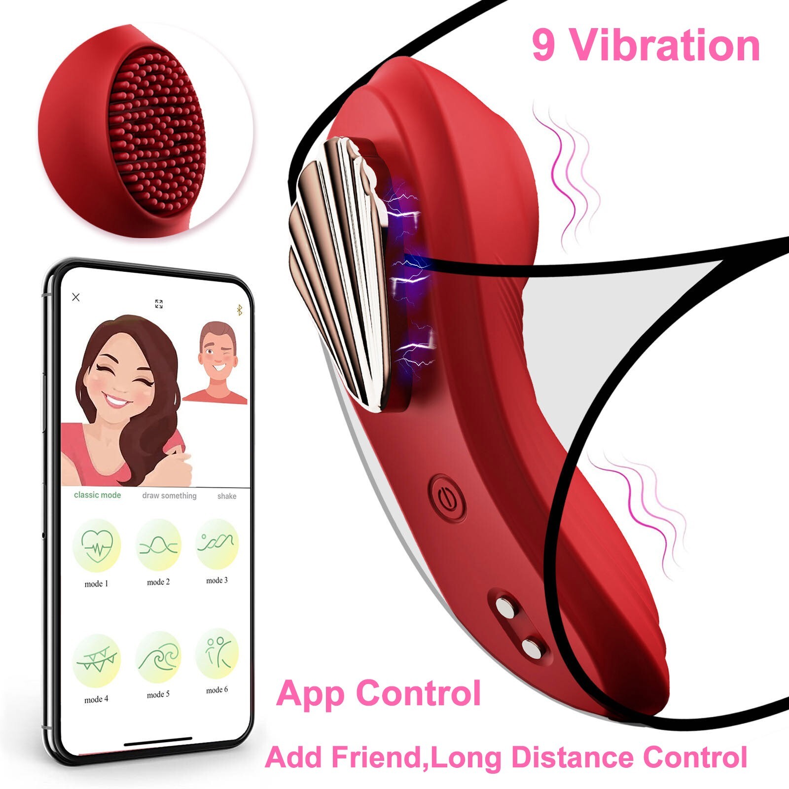 Wearable Clit Vibrator Massager Vagina Stimulator App Control Sex Toys For Women