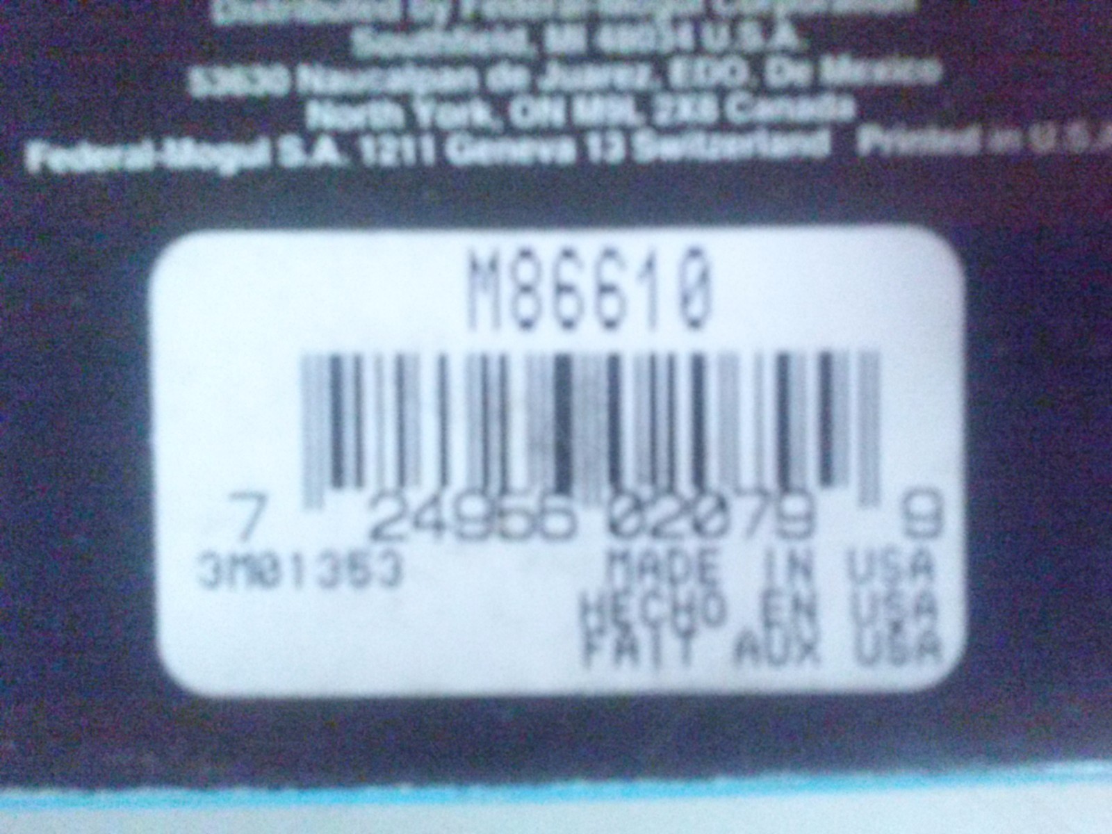 Bower M86610 bearing cup, made in USA