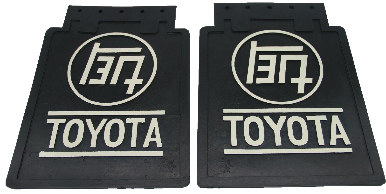 For Toyota Land Cruiser FJ40 FJ60 HJ40 BJ40 FJ25 BJ70 TEQ Mud Flaps Set (White)