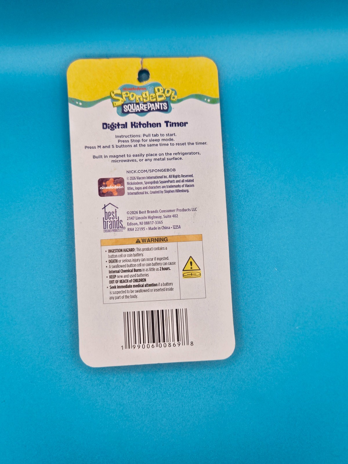 SpongeBob Digital Kitchen Timer