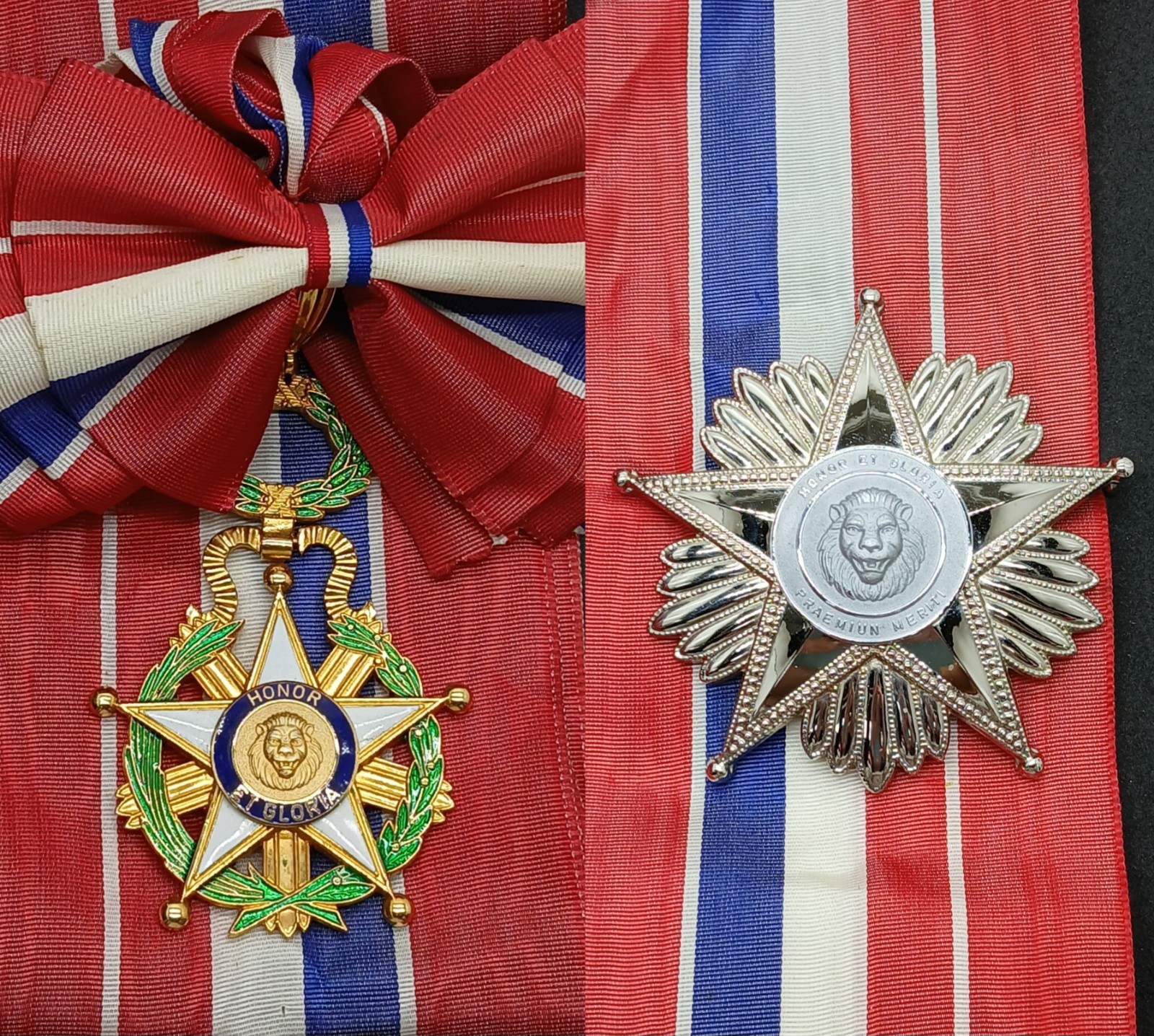 Set Of Insignia Of The Grand Cross Of The National Order Of Merit Of Paraguay