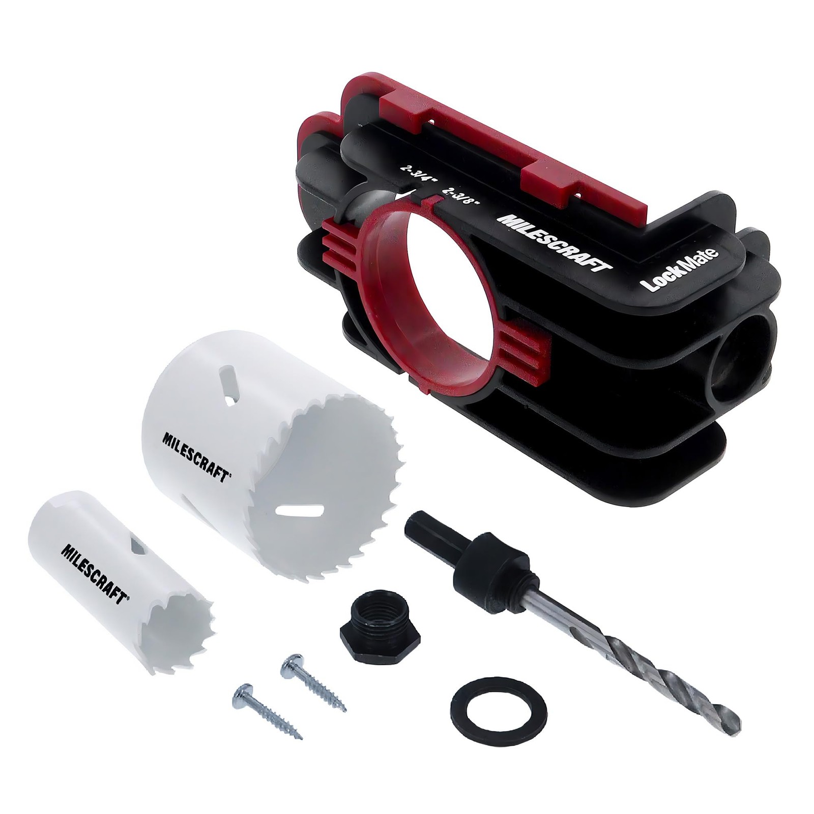 1337 Lock Mate - Door Lock Installation Kit with Jig for Wood/Metal Doors, 1-...