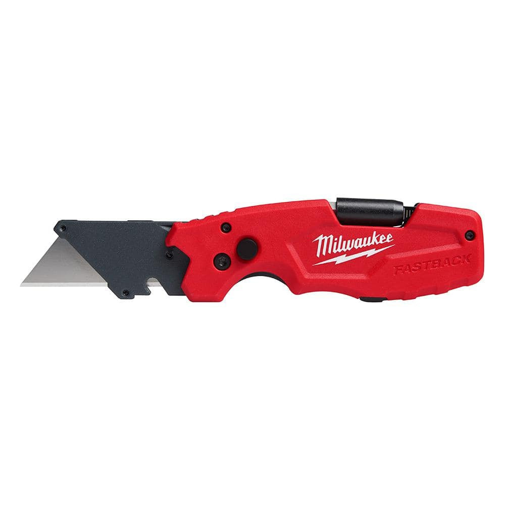 FASTBACK 6-In-1 Folding Utility Knife with General Purpose Blade