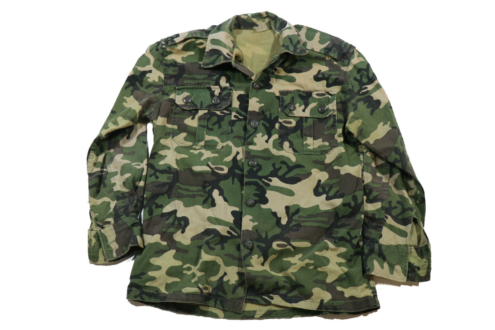 Original Desert Storm / OIF Iraq Bringback - Iraqi Army Woodland Camo Shirt