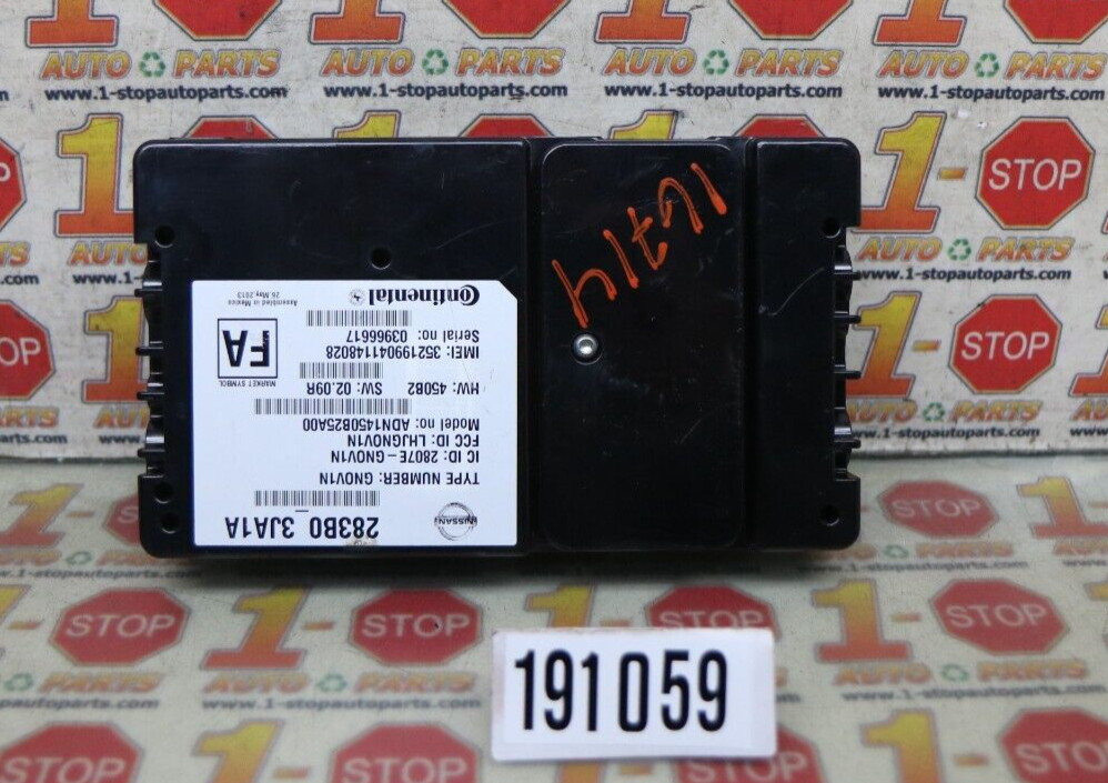 2013 13 INFINITI JX35 COMMUNICATION TELEPHONE TELEMATICS MODULE 283B0-3JA1A OEM