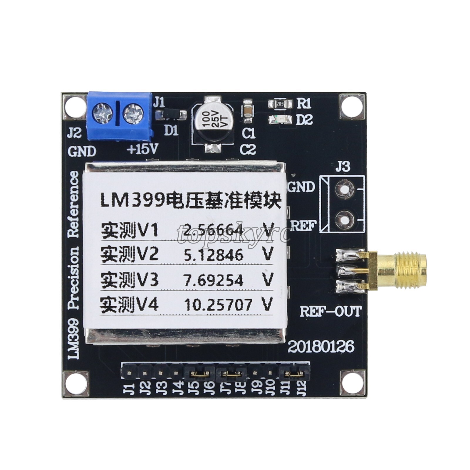 LM399 Voltage Reference 2.5V/5V/7.5V/10V Output High Precision for Calibration