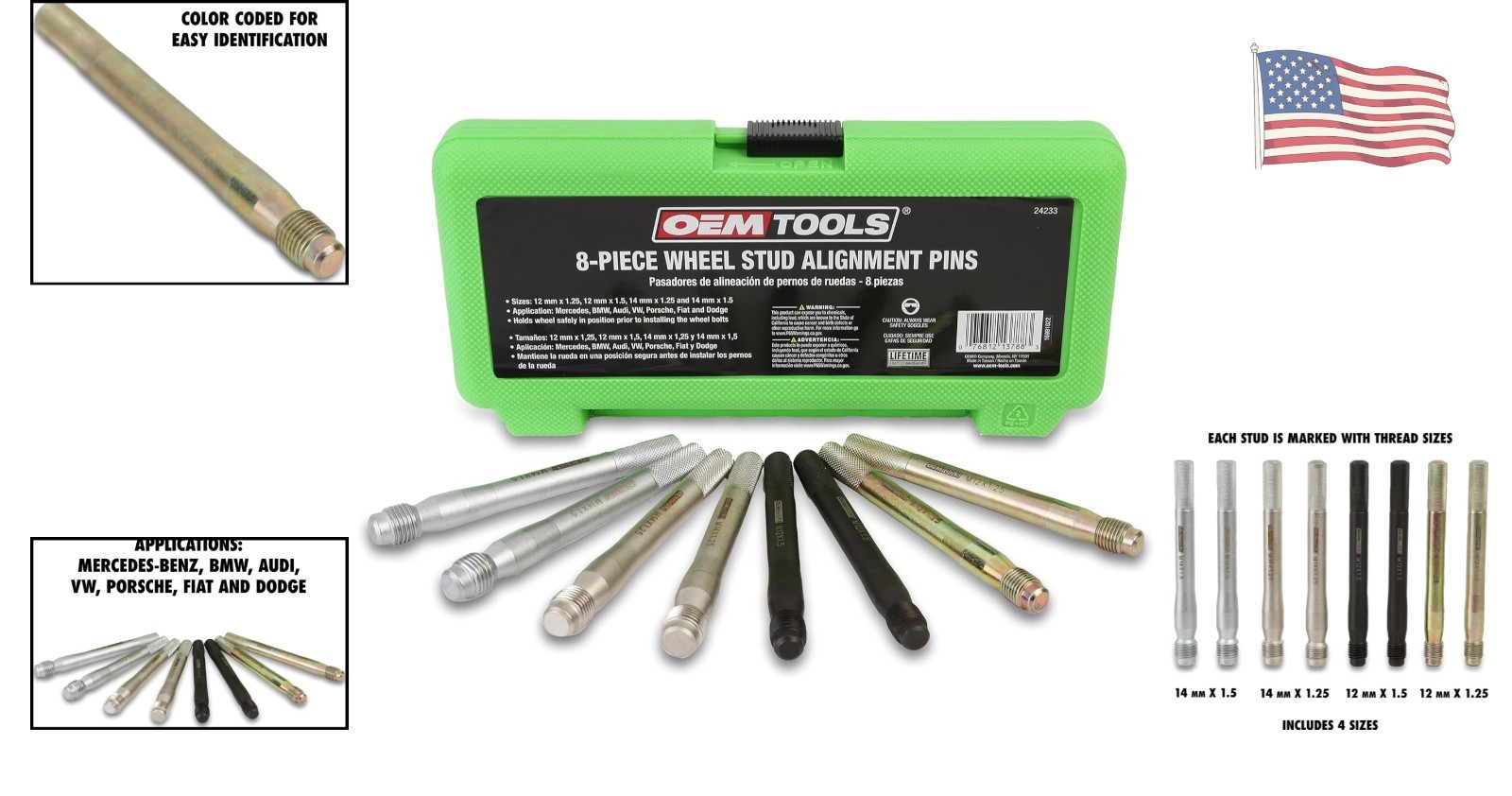 Precision Wheel Alignment Tool Set - Safe Installation for Multiple Vehicles