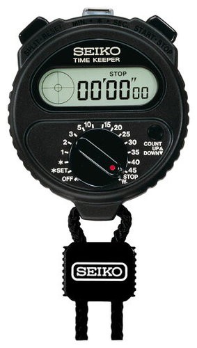 SEIKO Time Keeper SSBJ025 Digital Stopwatch Soccer Water Resistant Japan NEW