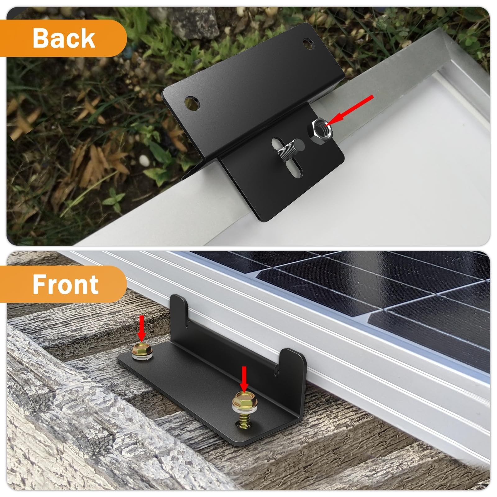 32 PCS Solar Panel Mounting Z Brackets,Lightweight Aluminum Solar Panel Mount...