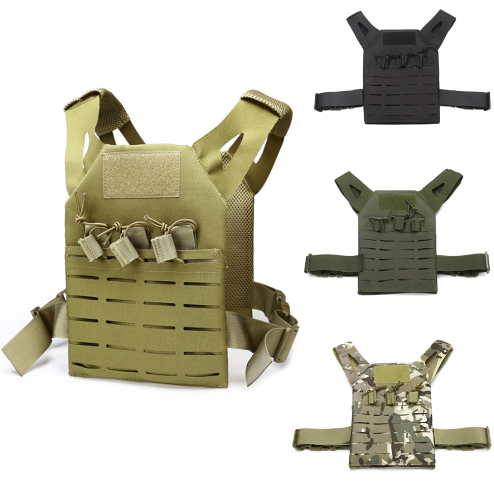 Children Outdoor JPC Tactical Vest Assault Plate Carrier Kids CS Training Vest