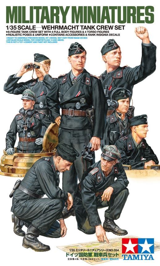 Tamiya - Wehrmacht Tank Crew Plastic Model Kit