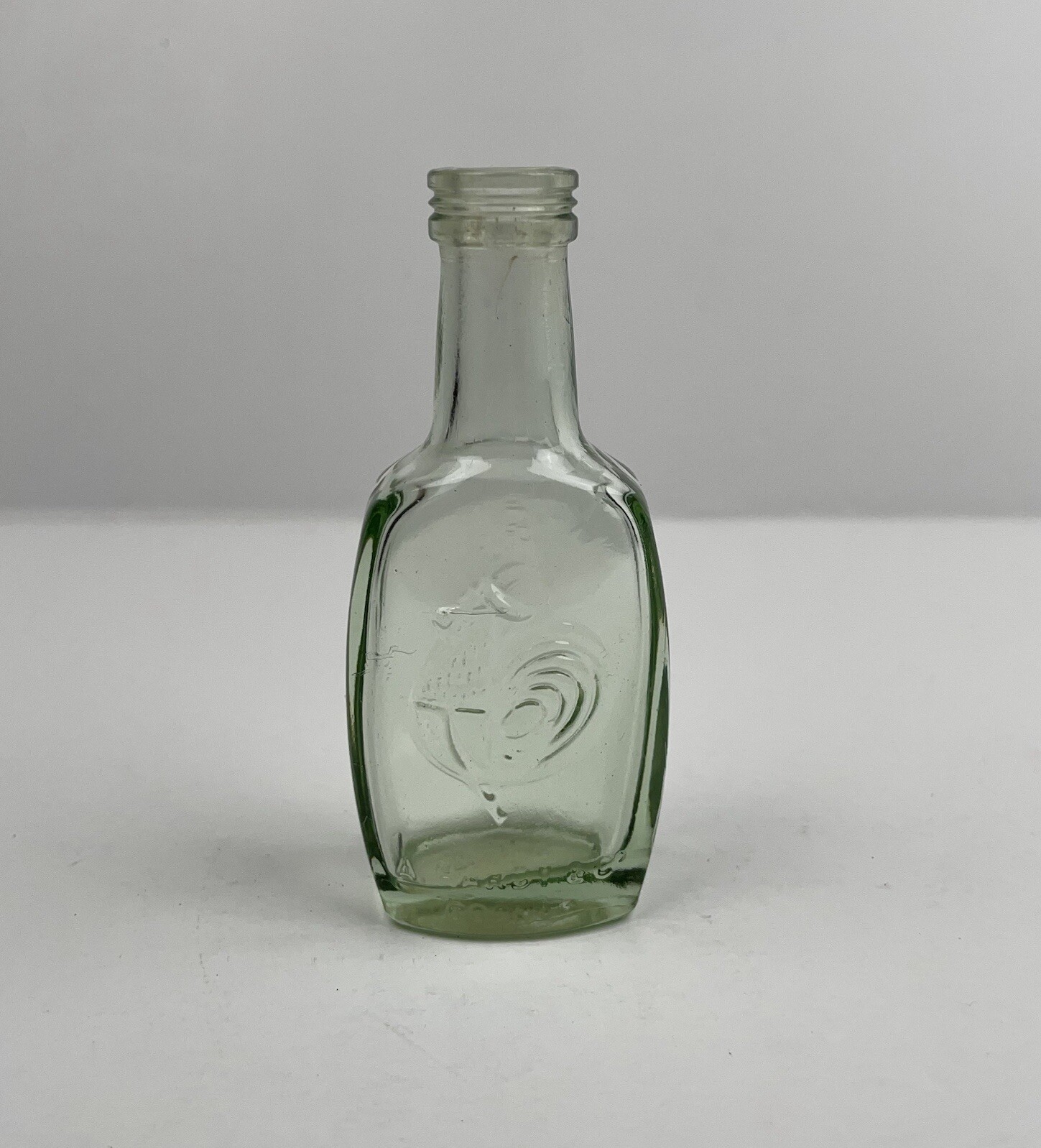 A. Hardy & Co. Vintage Cognac Liqueur Bottle Cockerel Emblem 3.5” Small Glass