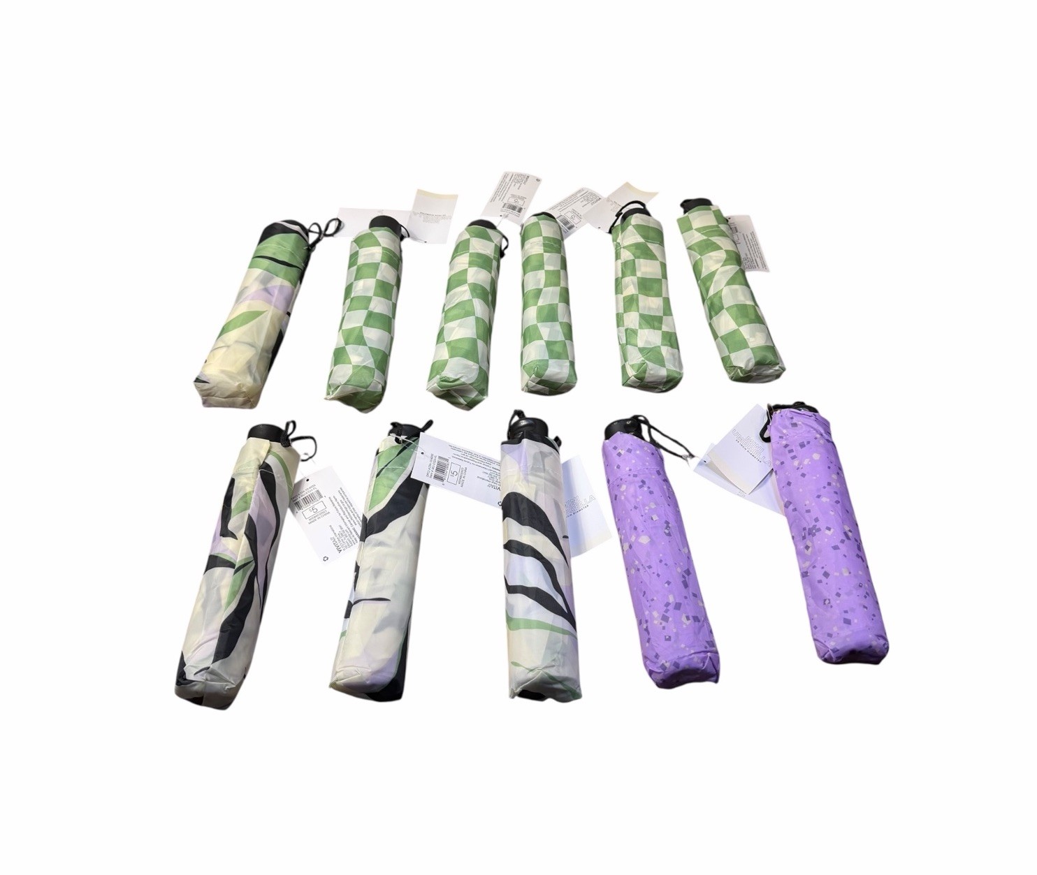 Lot of 11 Target Bullseye Vivitar Mini Umbrella 23" Diameter Umbrellas NEW
