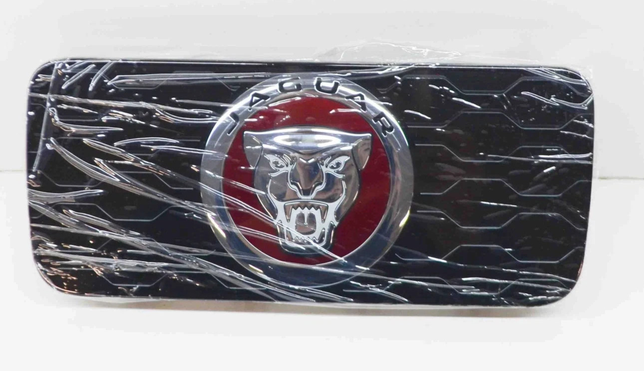 Jaguar OEM F-Pace, XJ, XE, XF Black & Silver ACC Radar Plate Growler For Grille