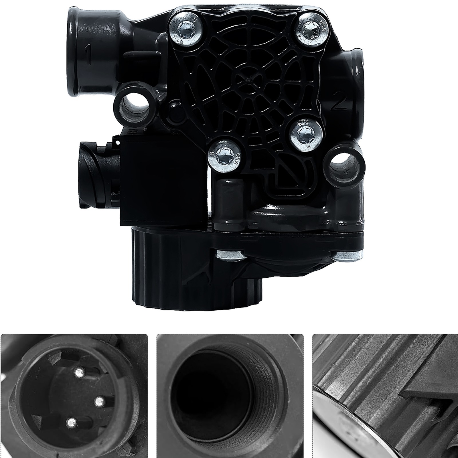 ABS Modular Valve M-40HF 85144378 Black For Volvo Paccar Bendix With 1/2" NPT