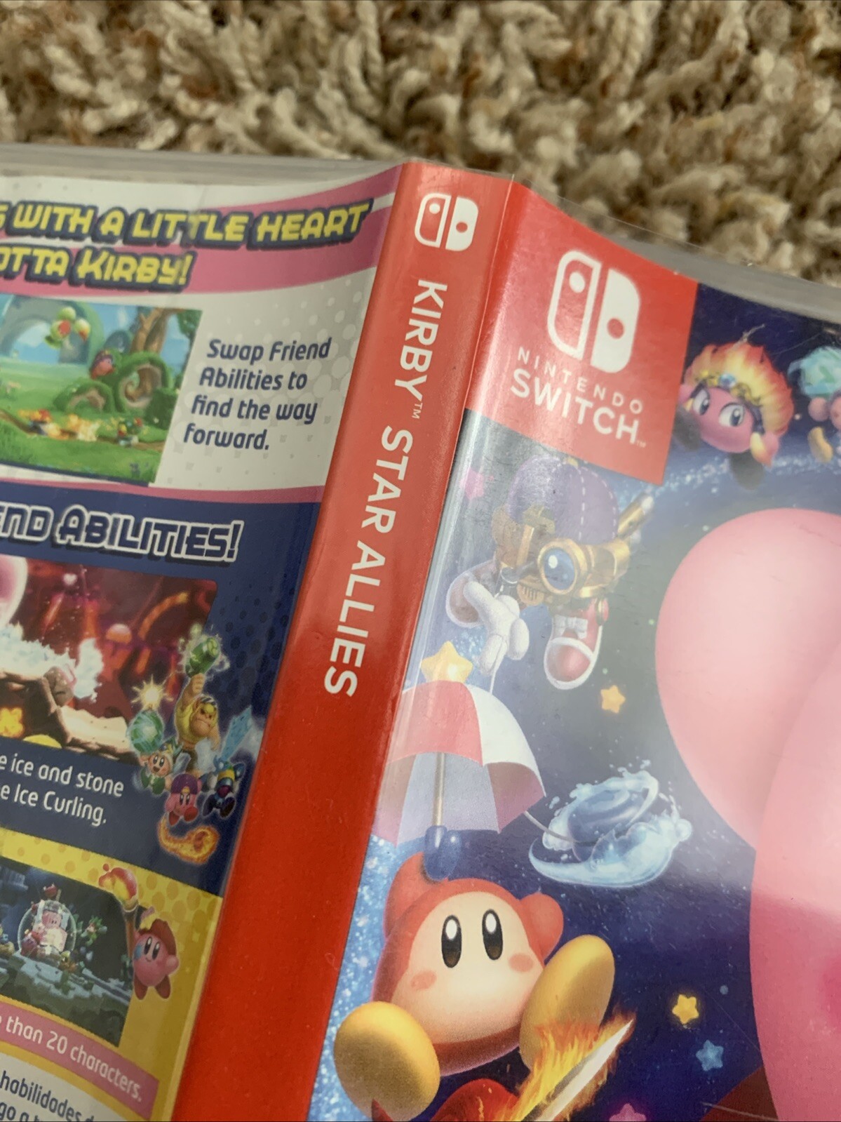 Empty Replacement Case & Artwork ONLY! Kirby Star Allies - Nintendo Switch