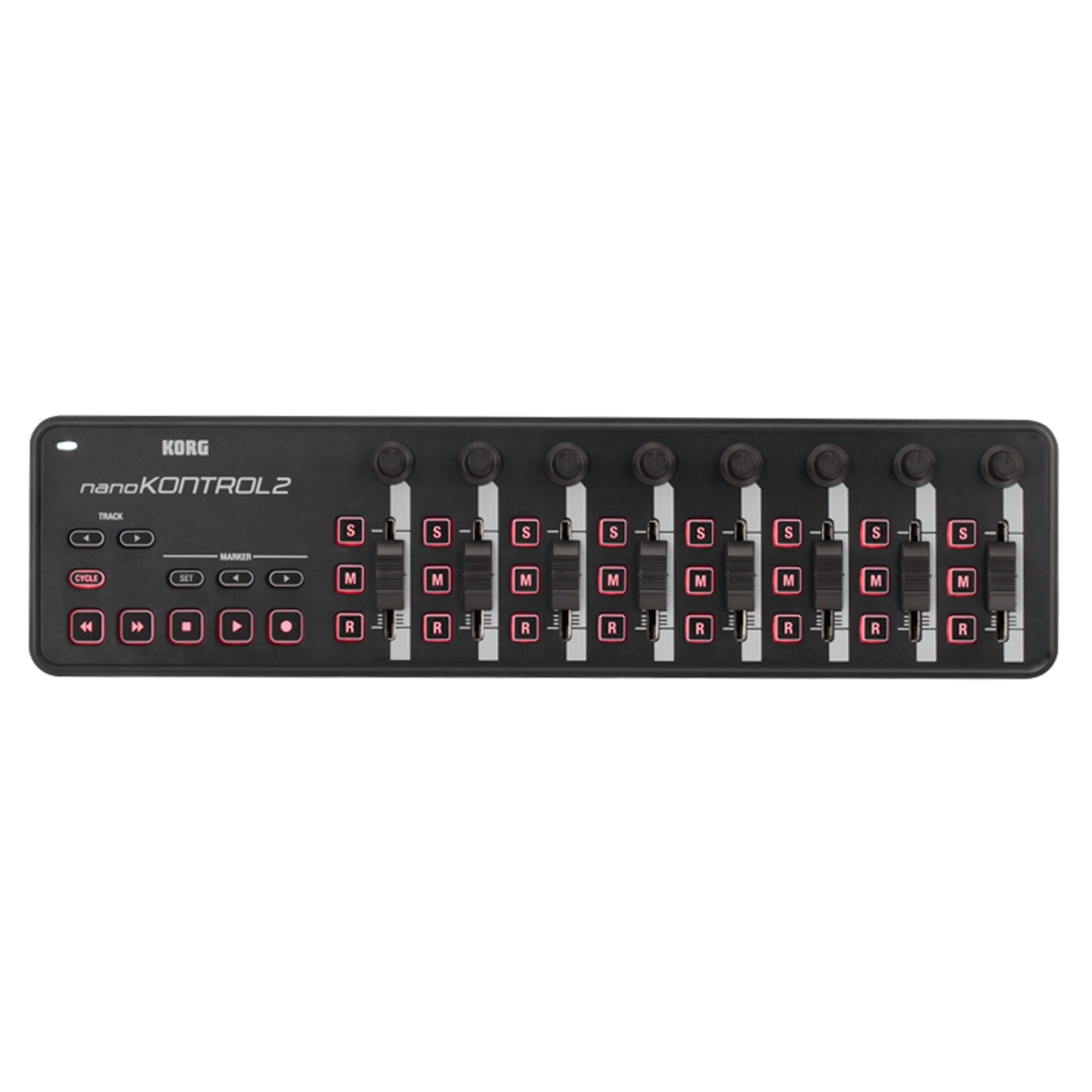 Korg nanoKONTROL2 Slim-Line USB Control Surface, Black