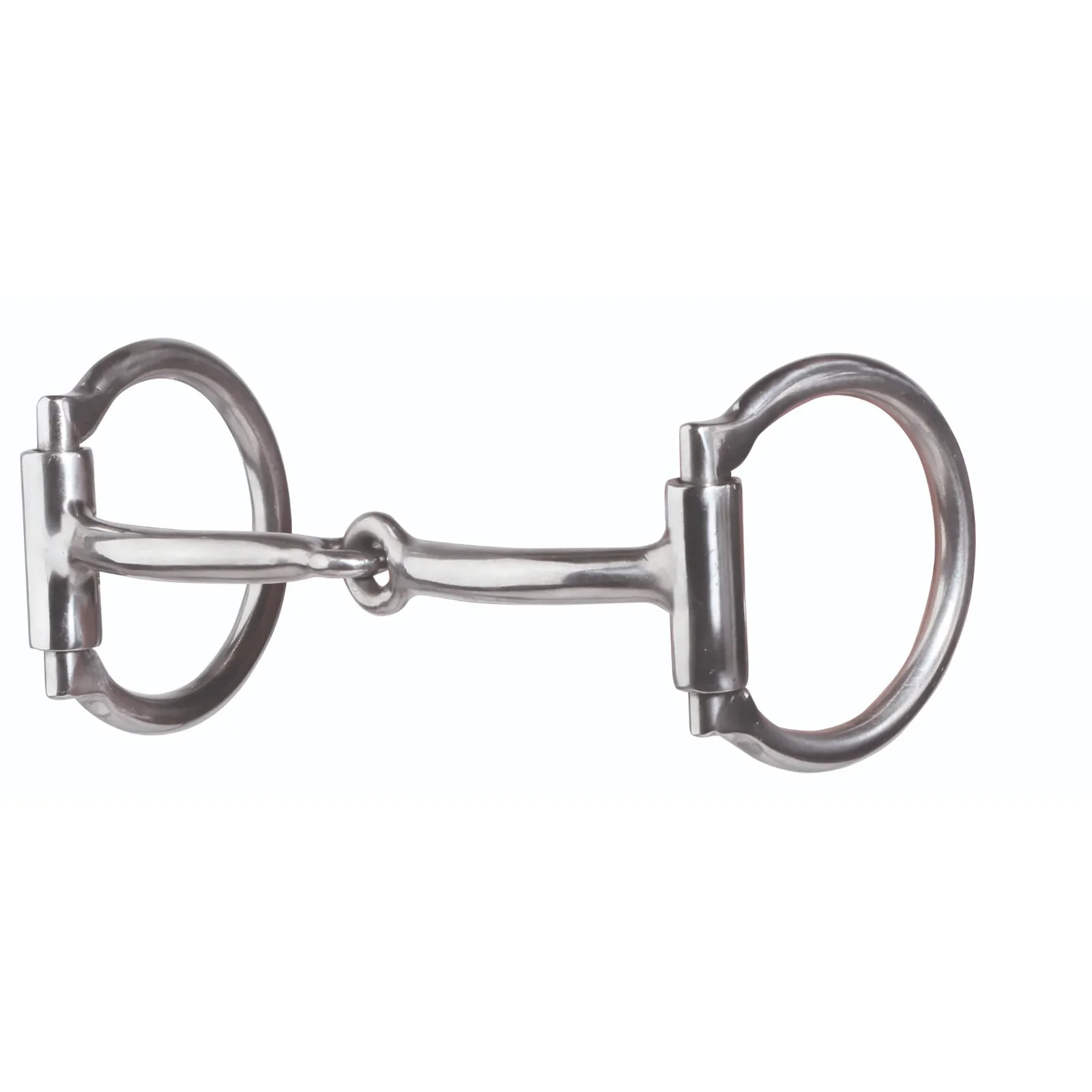 Professional's Choice D Ring Snaffle Horse Bit - 5 1/4” Sweet Iron with Copper