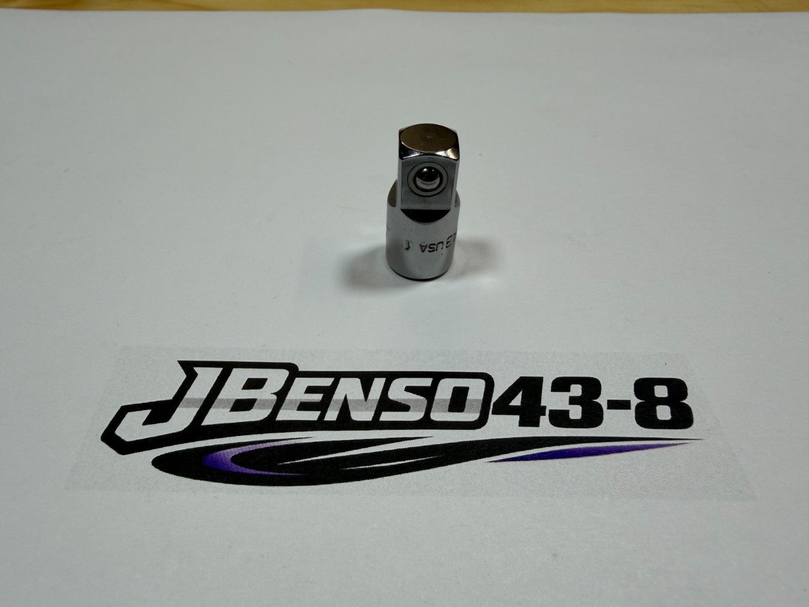 Snap-On Tools USA NEW 1/4" to 3/8" Drive Chrome Adapter Socket TA3