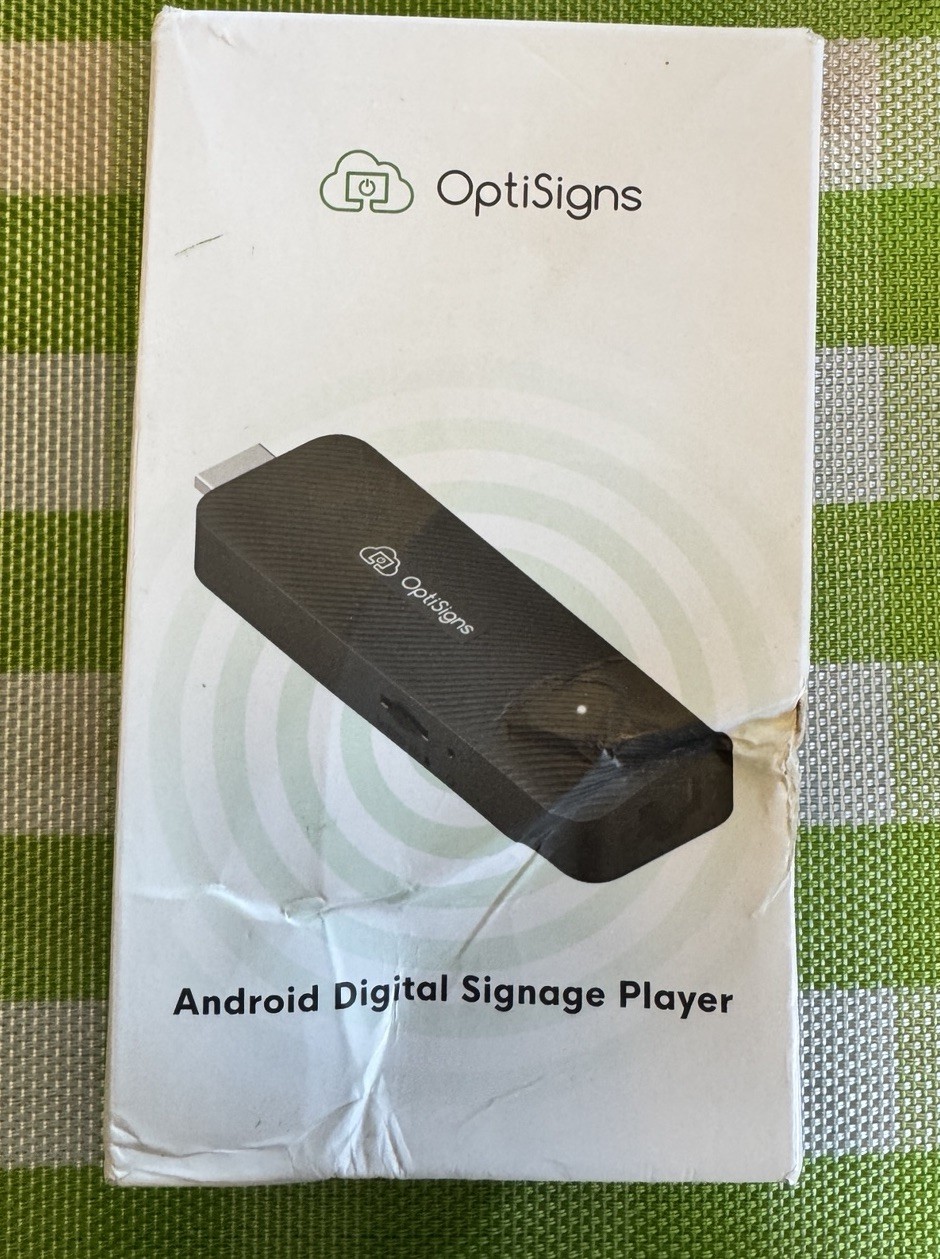 OptiSigns OptiStick Digital Signage Player - Android-Based 4K UHD HDMI Stick