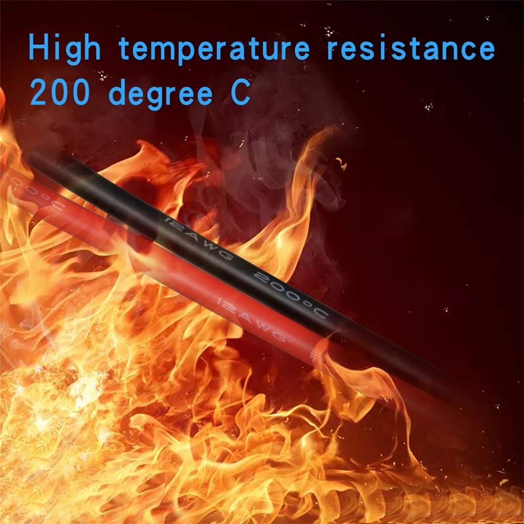 12 silicone wire red 10ft and black 10ft,
