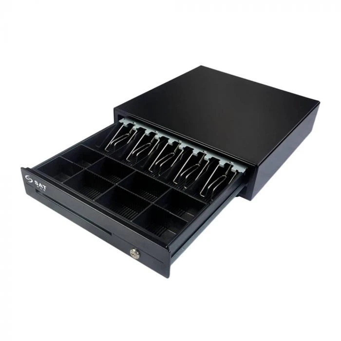 BRAND NEW  SAT 119X PCS Cash Drawer  Black, 8 Coin/5 Bill Slots, Lock & Key
