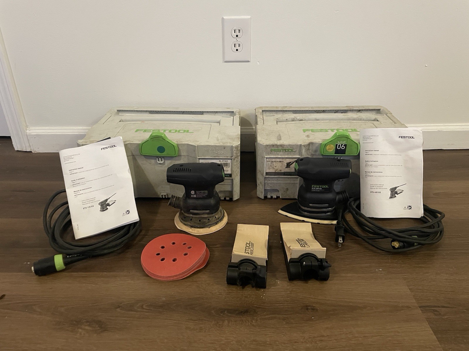 Festool ETS EC 125/3 EQ-Plus Orbital Sander & DTS 400 EQ-Plus Detail Sander