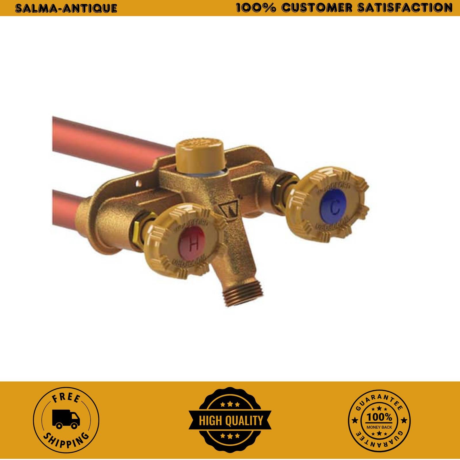 Woodford 1/2 in PEX x 12 in Anti-Rupture Hot & Cold Freezeless Sillcock Valve