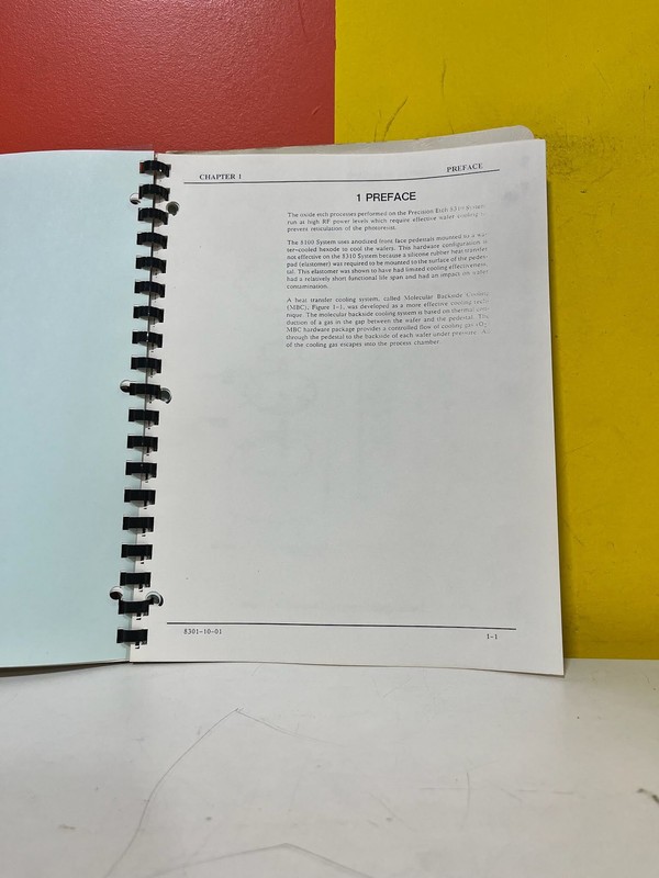 APPLIED MATERIALS 8310 System Manual