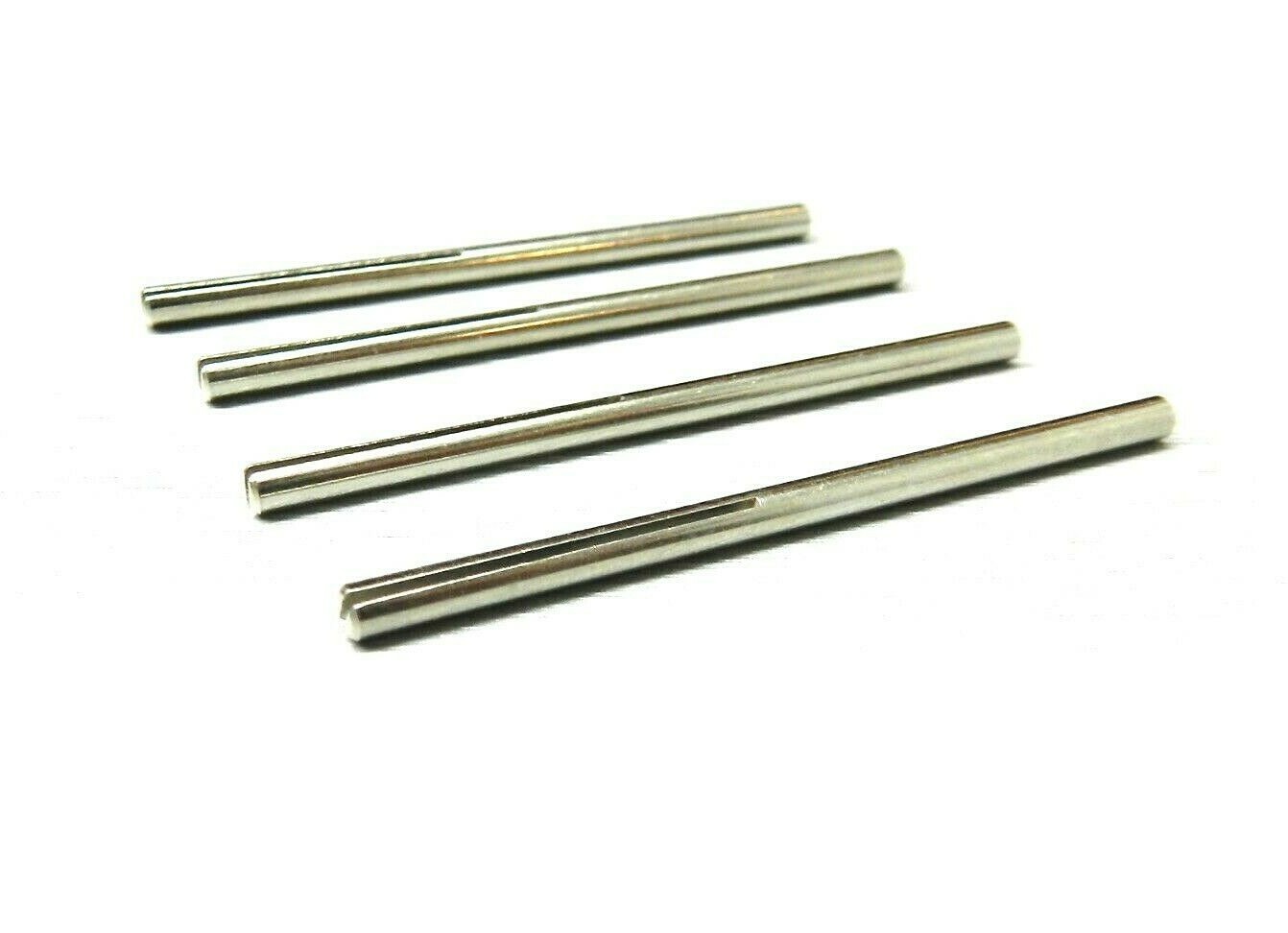 Mini Split Mandrel Straight Shank 3/32" Body Slotted for Sand Paper Strips 4 Pcs