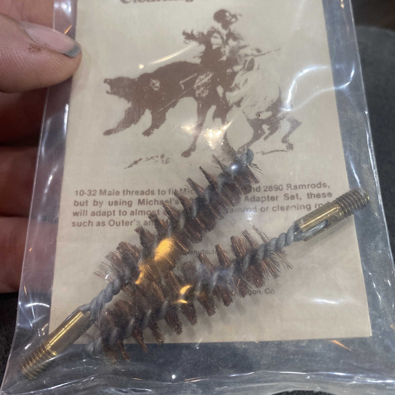 Set of 2 Uncle Mike's 45Cal. Muzzle Loader Cleanng Brushes - NOS