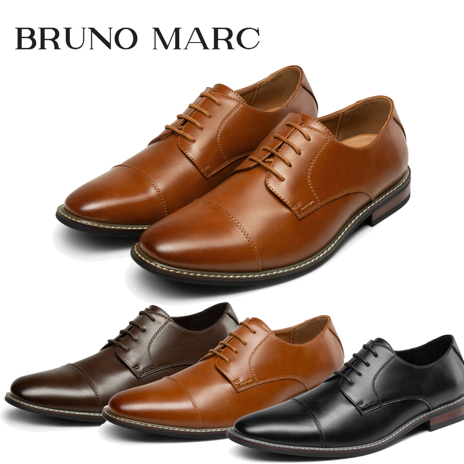 Bruno Marc Men's Prince Elegant Modern Formal Oxford Lace Up Dress Shoes 6-15