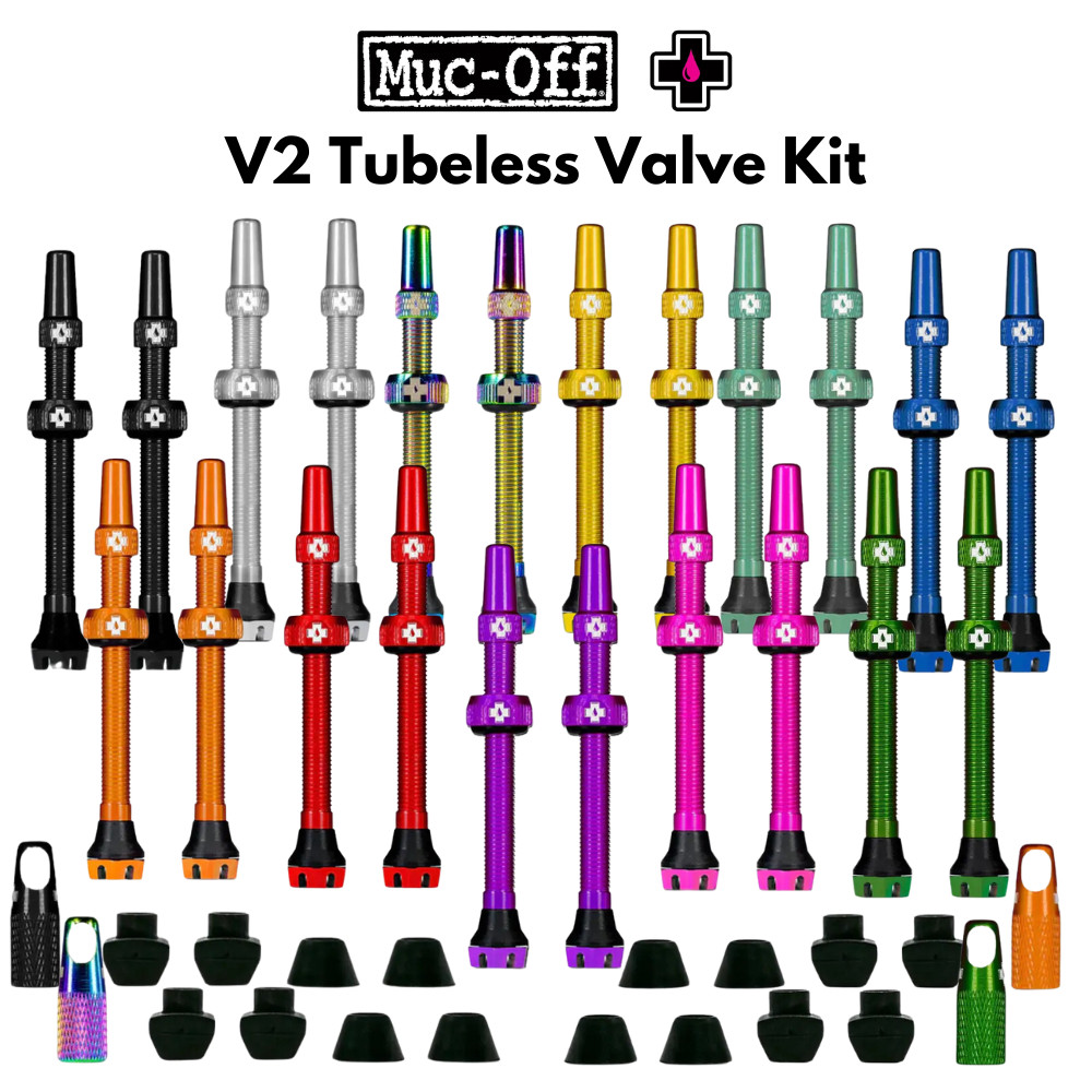 Muc-Off V2 Tubeless Valve Kit. All colors!