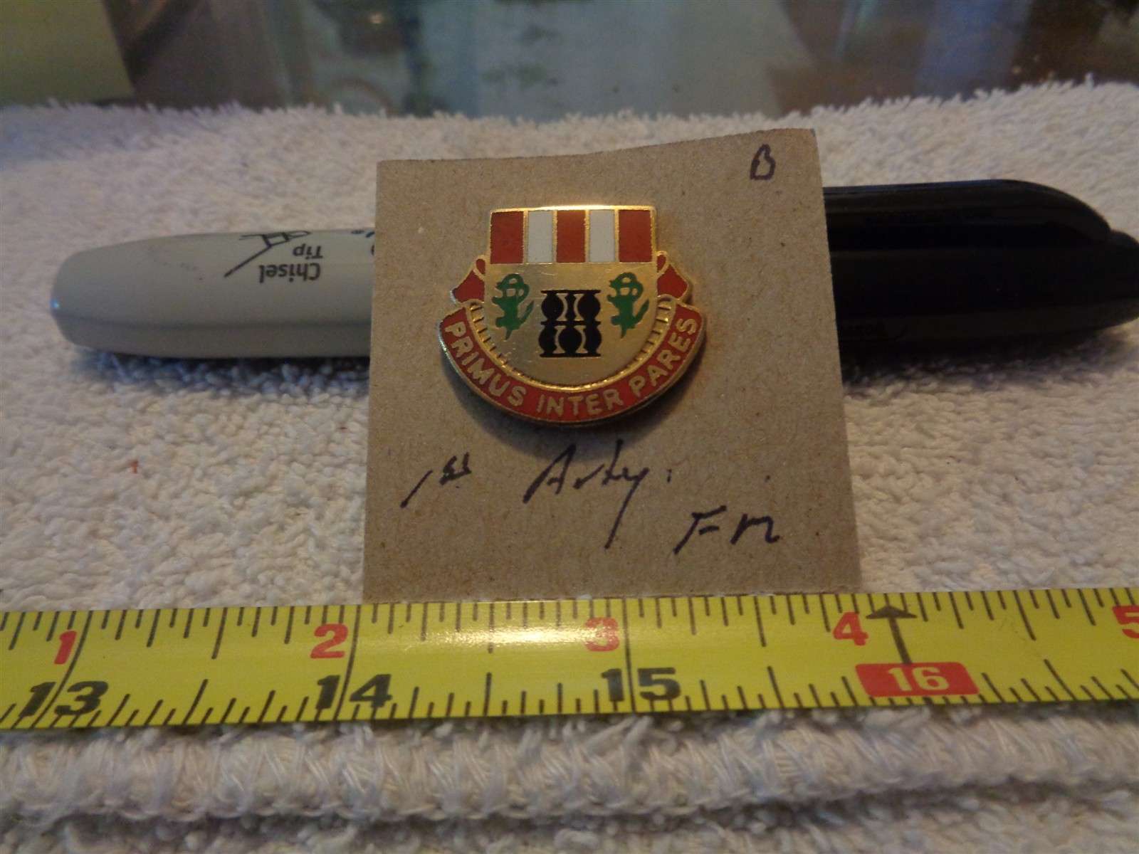 1st Artillery Foreign Made Unit Crest, DI, DUI (DRAW#R5)