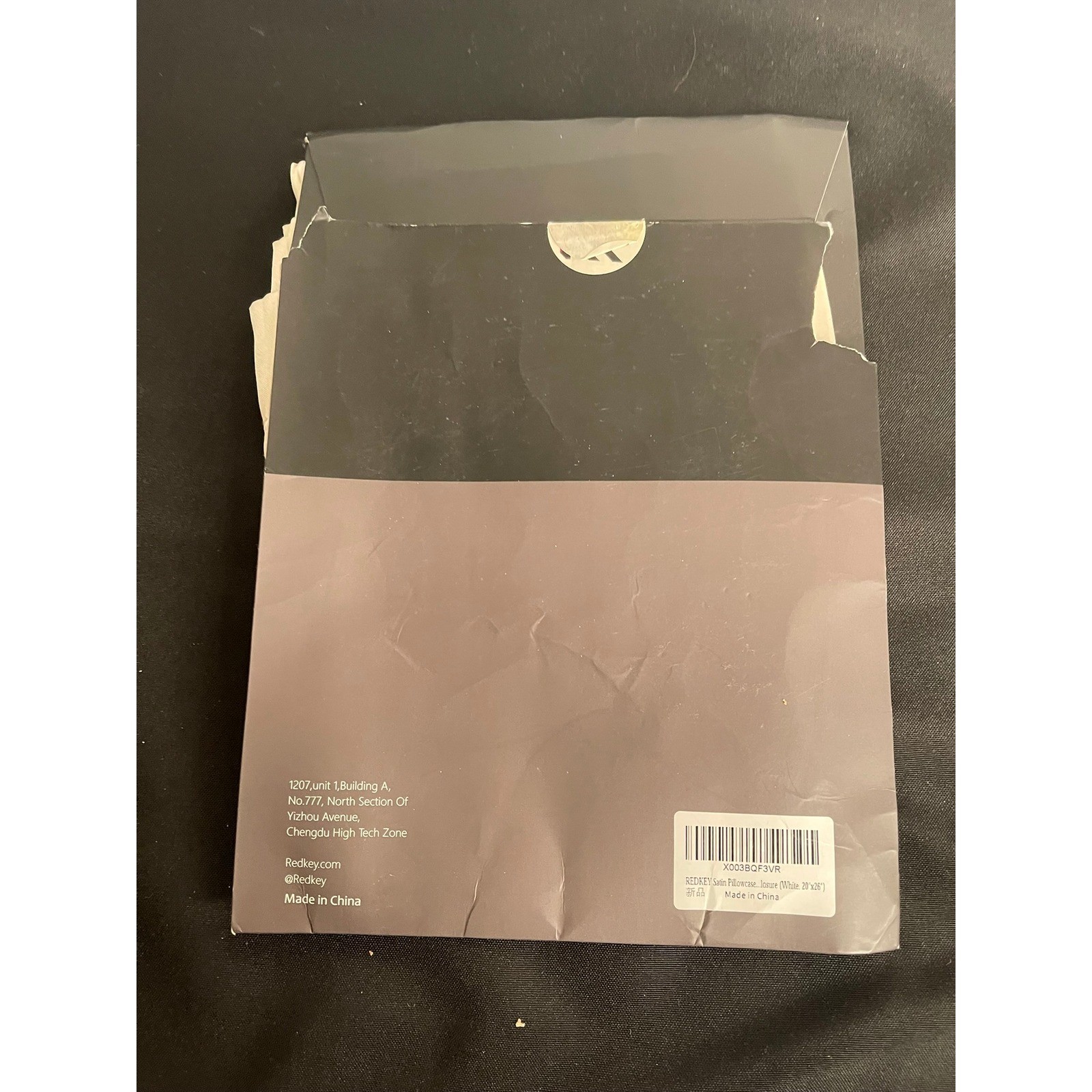 REDKEY Satin Pillowcase White 20x26 Envelope Closure Silky Soft Bedding