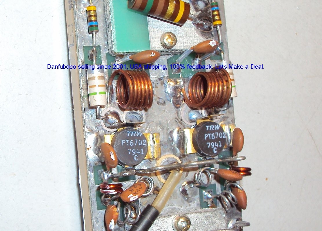 HAM RADIO RF PoWeR AMP VHF uses TRW PT6702 Transistors, Pulls, No data, NICE!!!