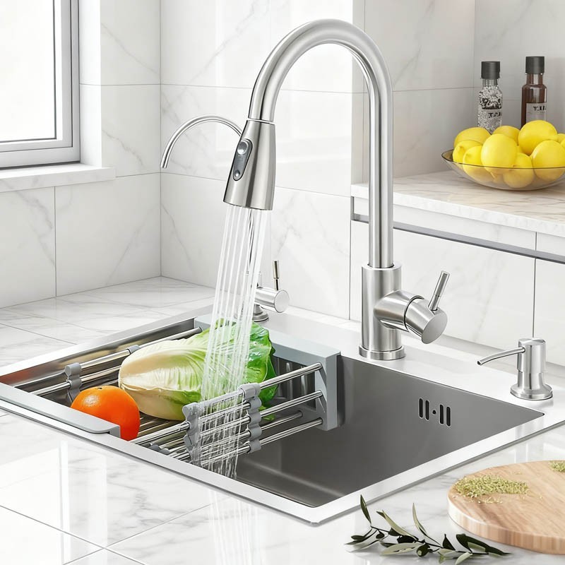 22 x 18''Drop in Kitchen Sink Stainless Steel 9"Single Bowl Brushed Kitchen Sink