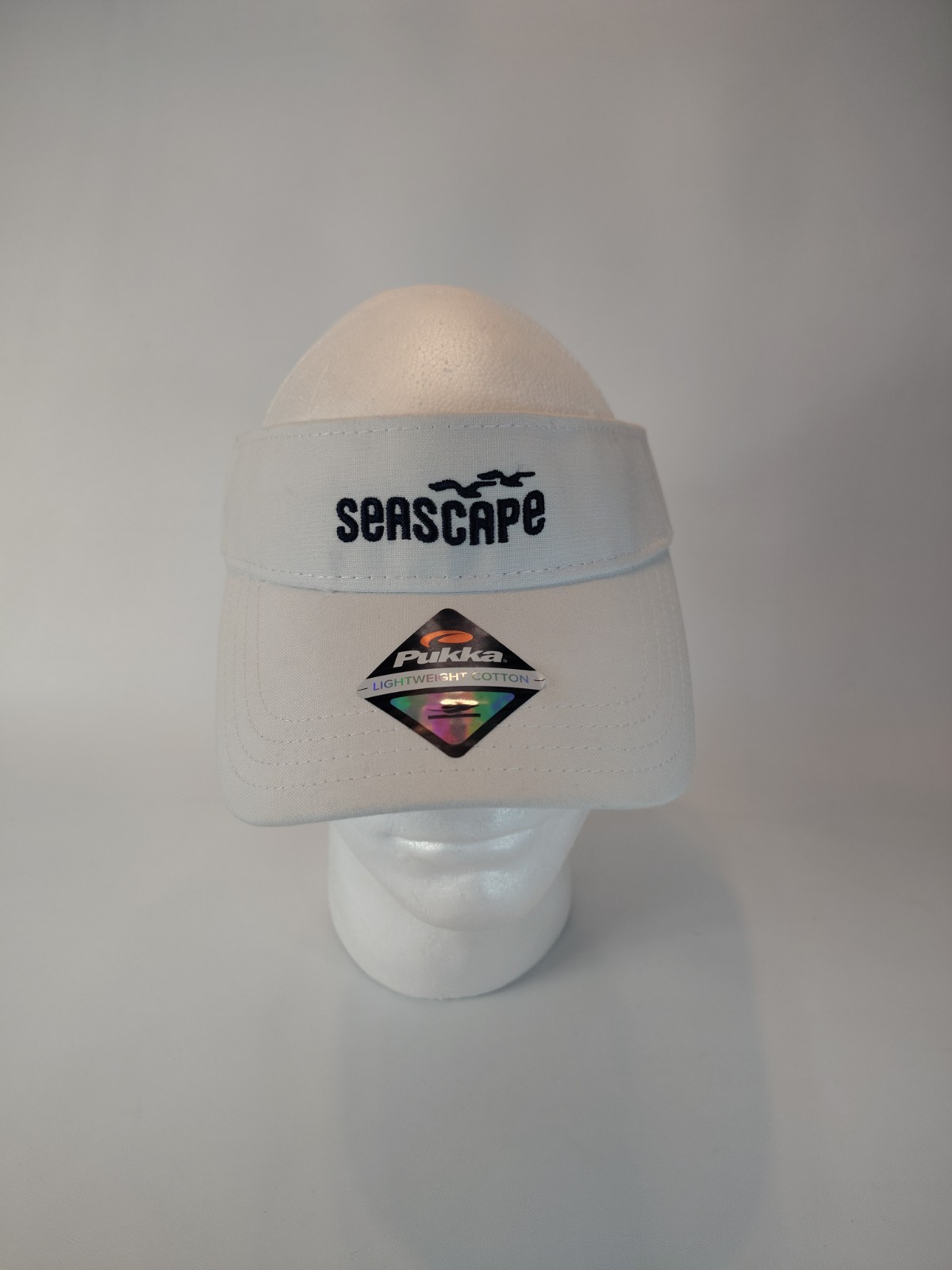 Pukka Tech Fabric Adjustable Seascape Visor White Sun Protection