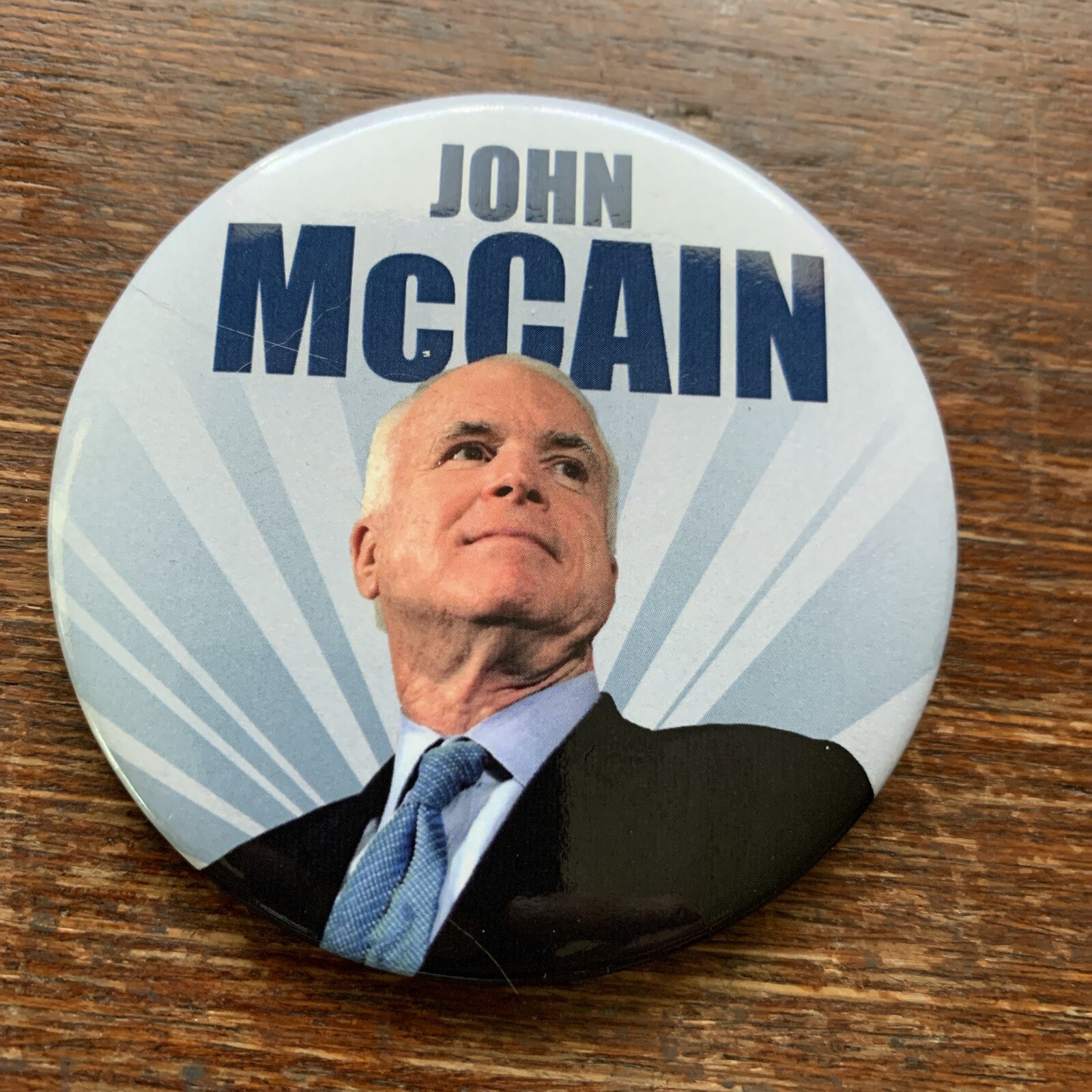 John McCain 3 Inch Political Campaign Pinback Button