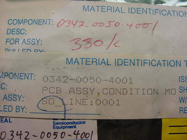 Eaton Axcelis CONDITION MOTION PCB, 0342-0050-4001