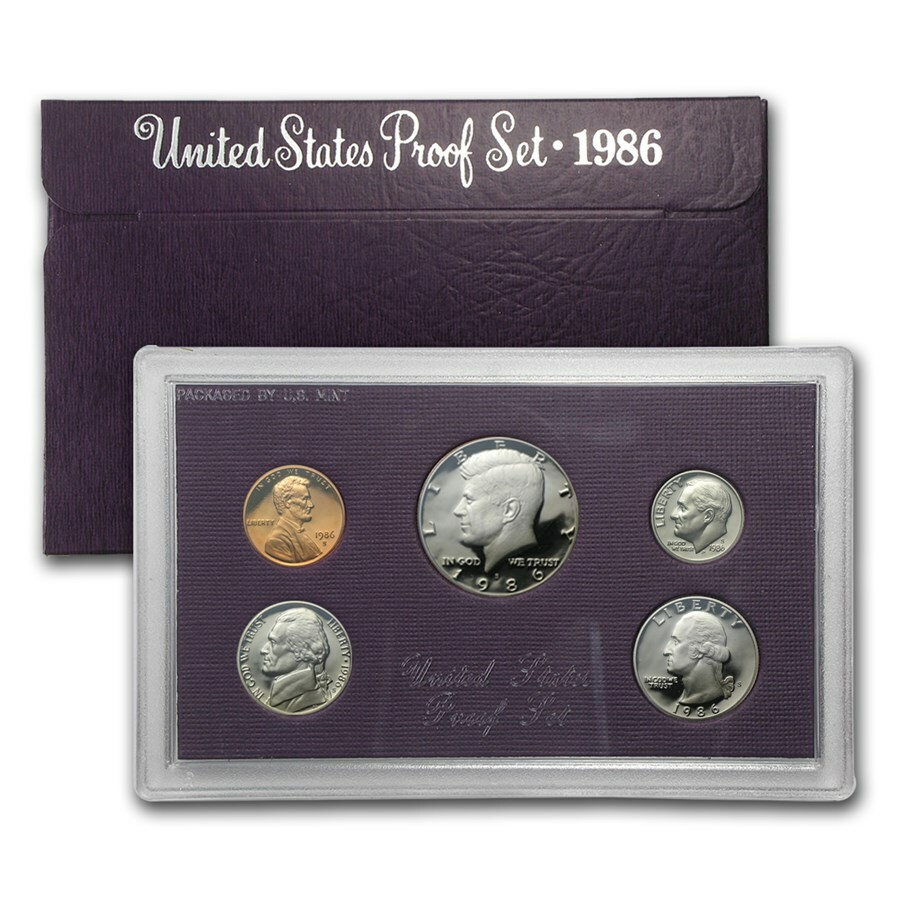 (1) 1986 S United States Proof Set in Original Box with COA