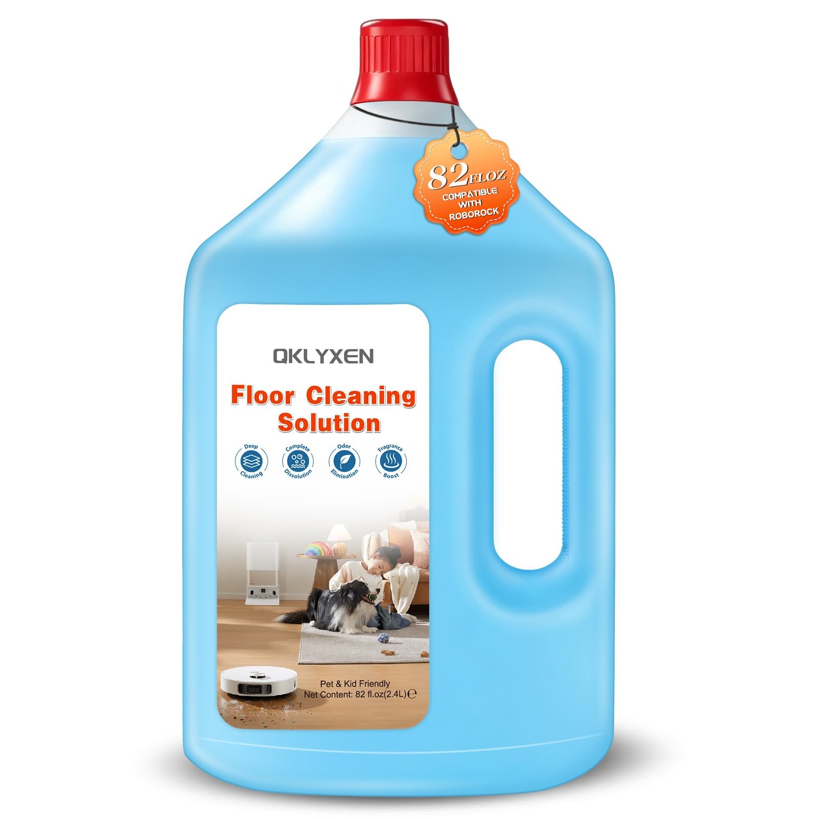 Floor Cleaning Solution with Roborock – 82 fl oz Original Floor Cleaner Refil...