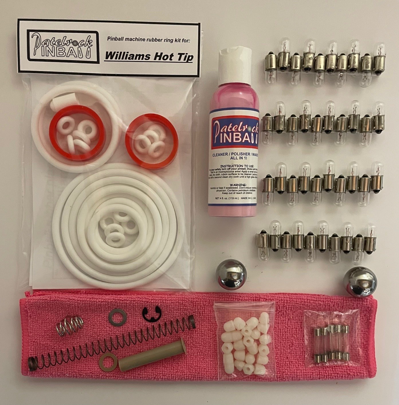 1977 Williams Hot Tip Pinball Machine Maintenance Tune Up Kit