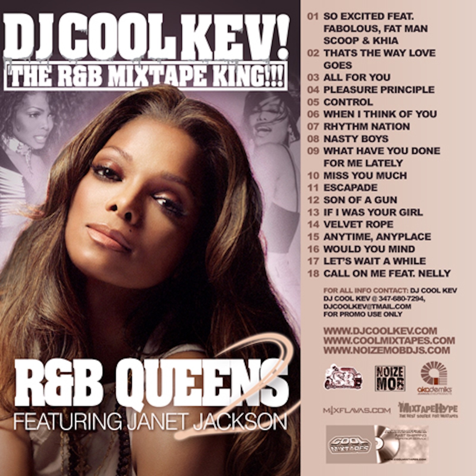DJ Cool Kev – Best Of Janet Jackson - OLD SCHOOL HIP HOP R&B MIXTAPE MIX CD