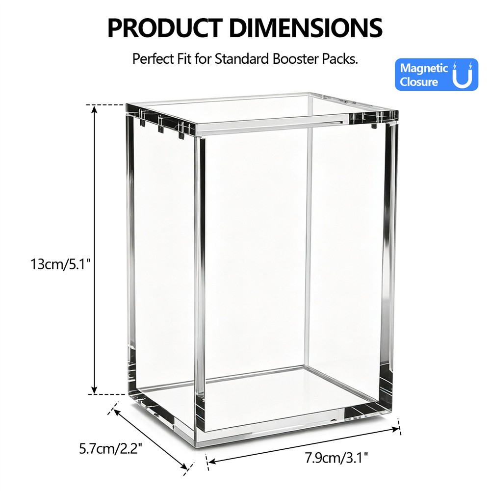 6PACK Acrylic Case With Magnetic Closure for Booster Bundle 2026 New Version