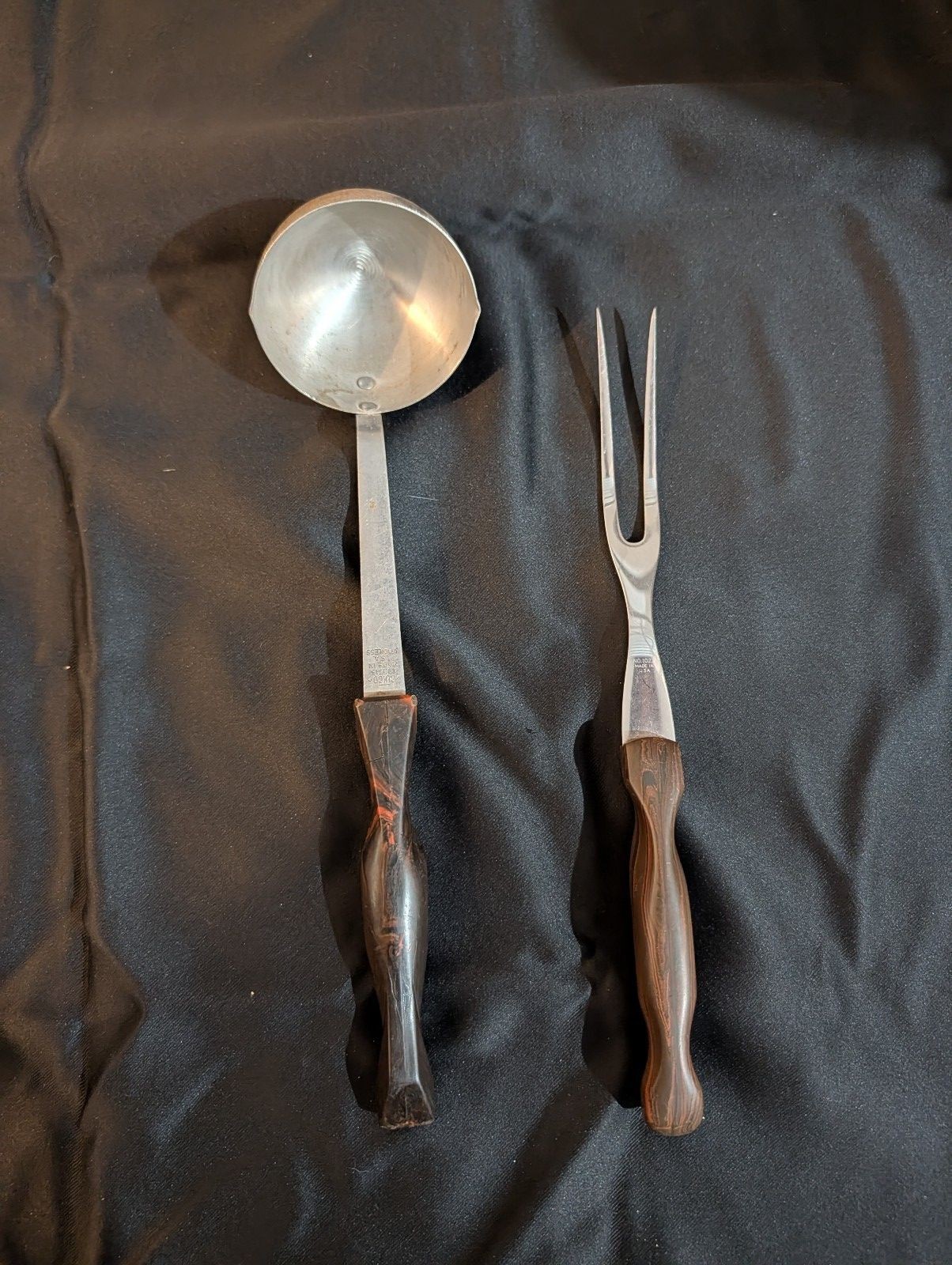 2 Vtg CUTCO Pcs Laddle 1715 Fork 1027