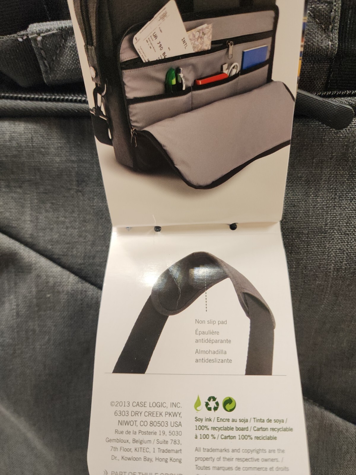 Case Logic 17" laptop & tablet Black Case With Shoulder Strap