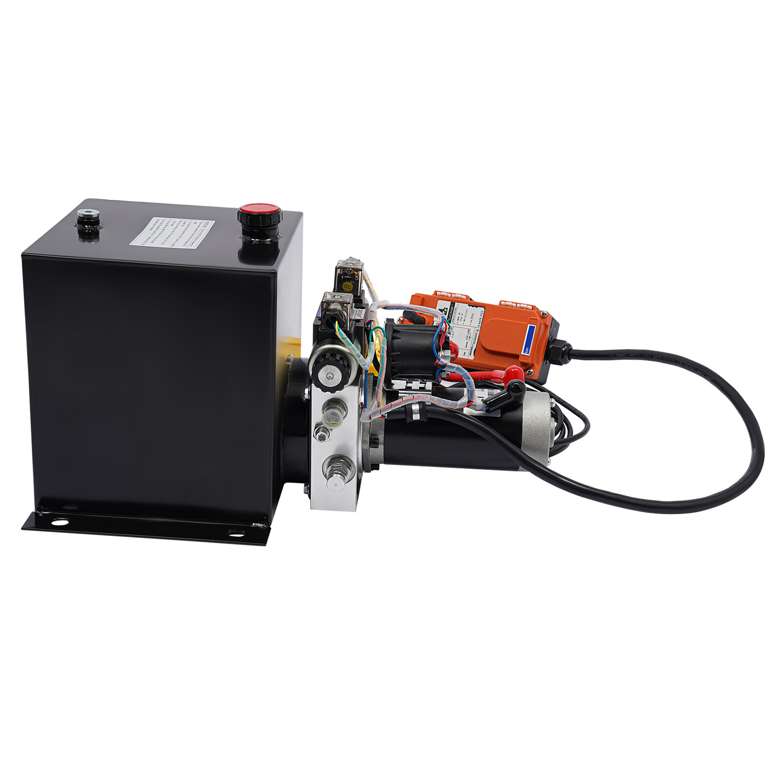 8 Quart Double Acting Hydraulic Pump 12V DC Dump Trailer Power Unit Wireless R/C
